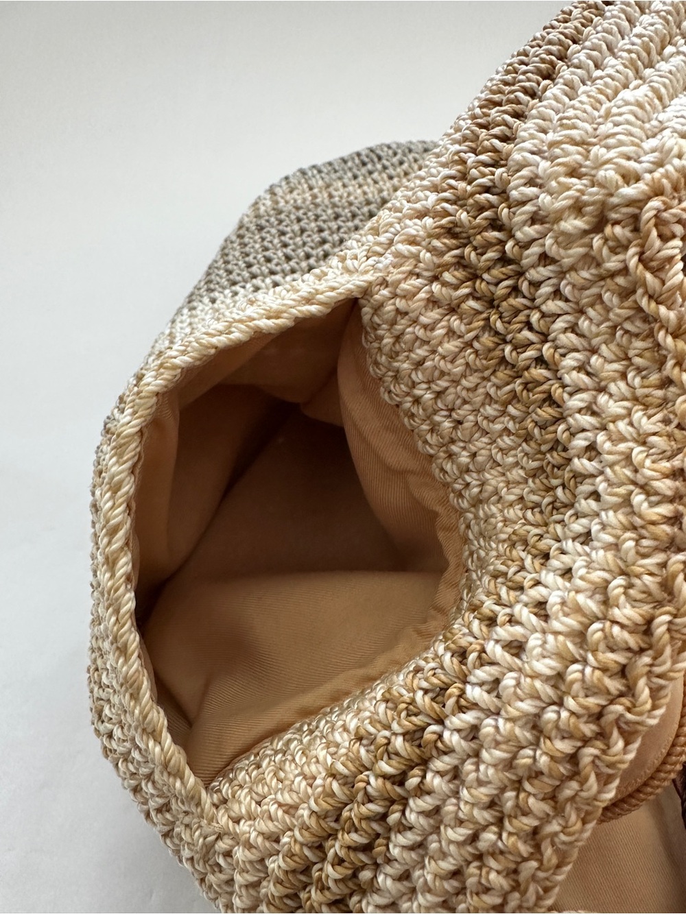 The Sak Tan Brown Woven Braided-Handle Hobo Shoulder Tote Bag - Picture 14 of 16